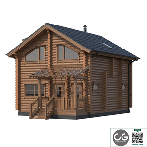 wooden house d045