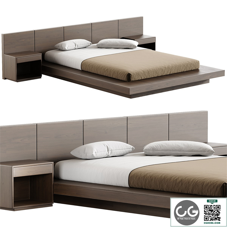 Japandi Style Bed 03