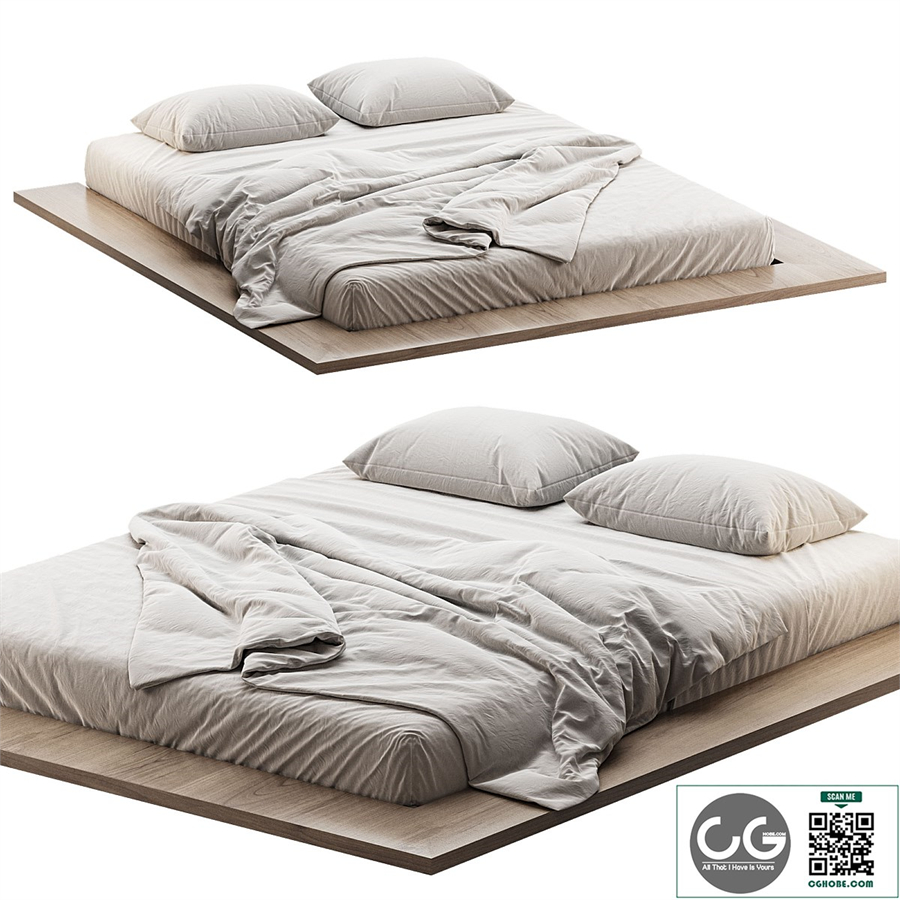 Japandi Double Bed