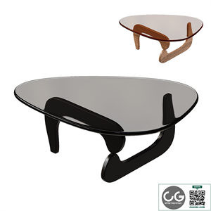 Modern Glass Triangle Coffee Table