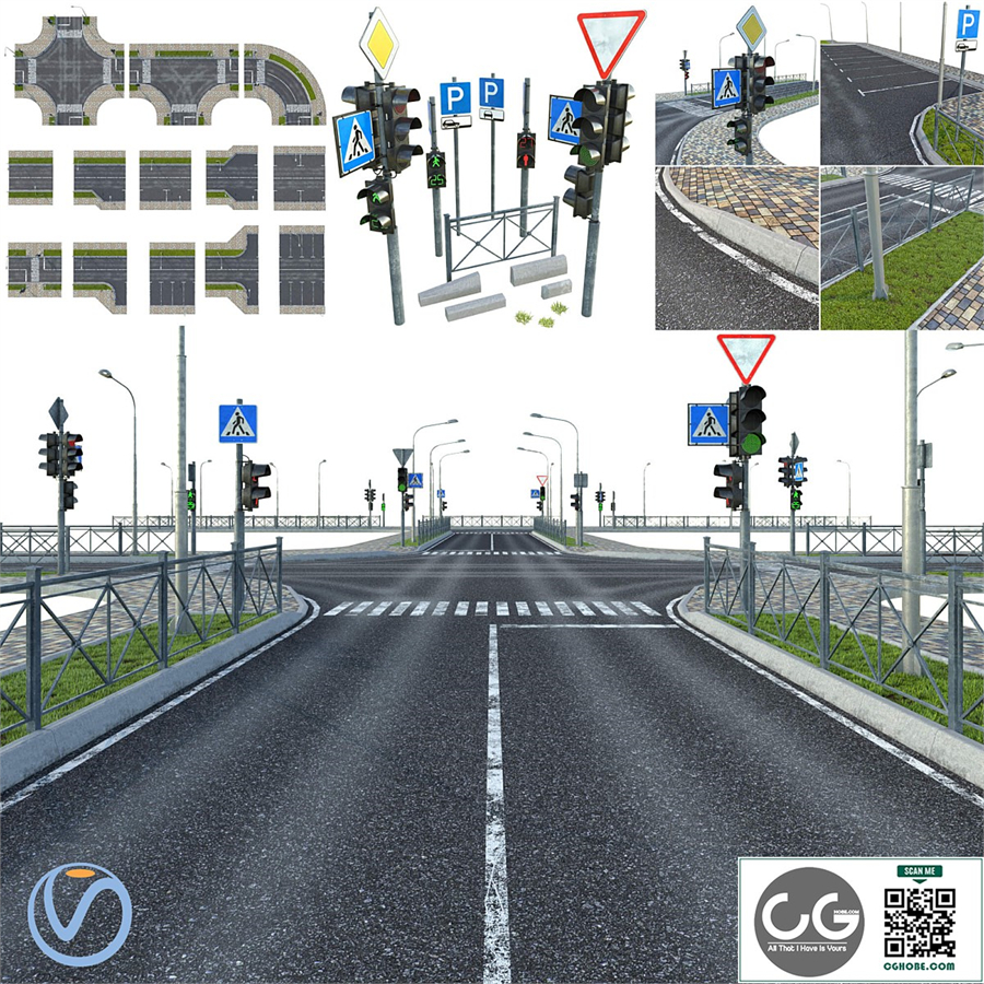 Sections of road