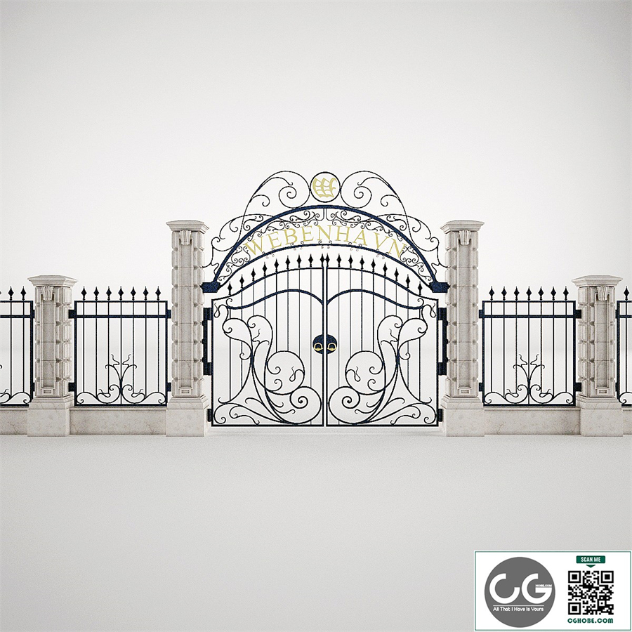 Forged gates + fence