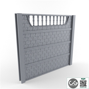 Concrete fence