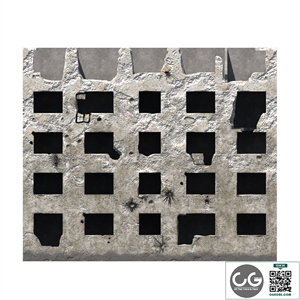 Ruined facade