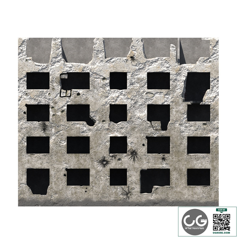Ruined facade