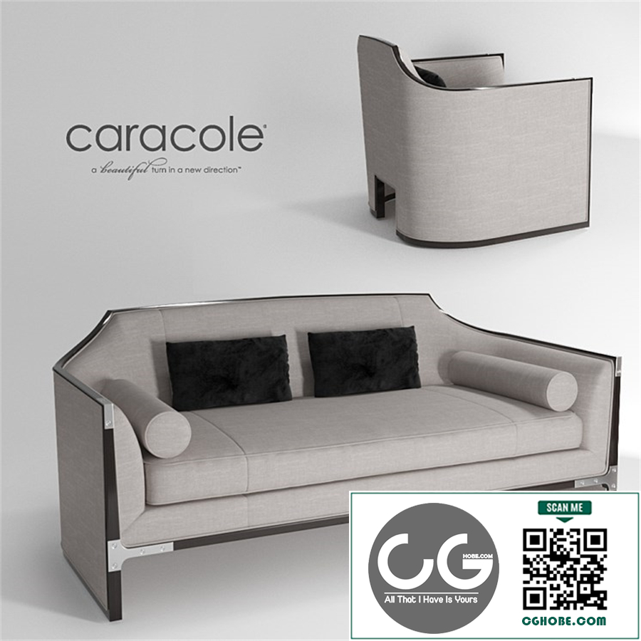 Sofa and armchair Caracole Simply Put
