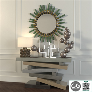Decorative set in eclectic style