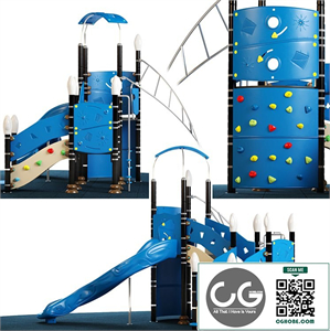 _Kids_playground_Equipment_With_Slide_Climbing_03