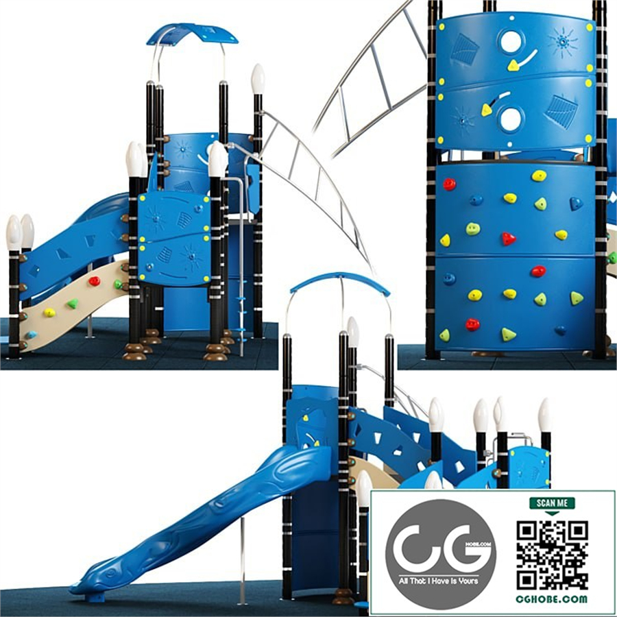 _Kids_playground_Equipment_With_Slide_Climbing_03
