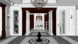 Free 3D Neoclassical Interior Model Download