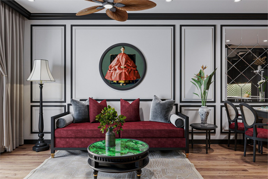 3D Indochine Apartment Interior Model Download By Nguyen Duc Anh