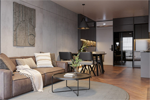 Download Free 3D Apartment Interior Model By Nguyen Tien