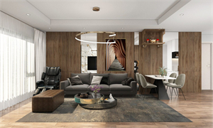 Download Free 3D Apartment Interior Model By Le Hong Hieu