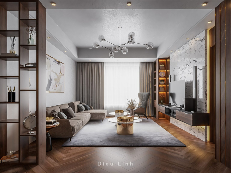 3D Interior Apartment 115 Scene File Sketchup Free Download By Dieu Linh