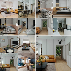 3D Interior Apartment 29 Scene File 3dsmax Free Download