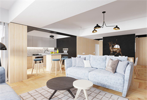 3D Interior Apartment 34 Scene File 3dsmax By HuynhNgocHieu Free Download
