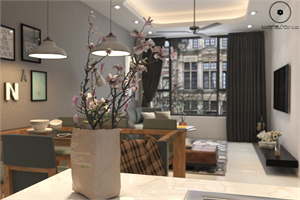 3D Interior Apartment 60 Scene File 3dsmax By ‎TrongNguyen‎ Free Download