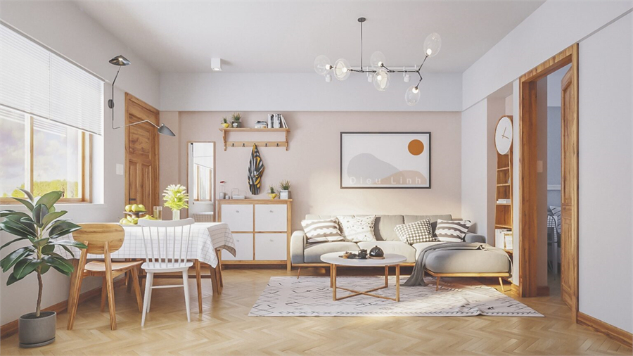 3D Interior Apartment 98 Scene File Sketchup Free Download By Dieu Linh