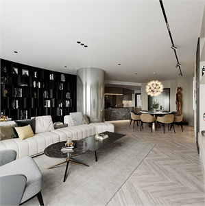  3D Interior Apartment Model Download by Tuan Anh Nguyen
