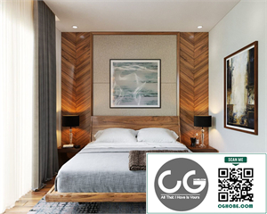  3D BedRoom Interior Model Download by Mai Long