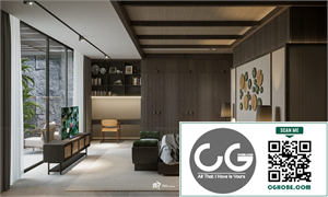 Free 3D BedRoom Interior Model Download by Pham Minh