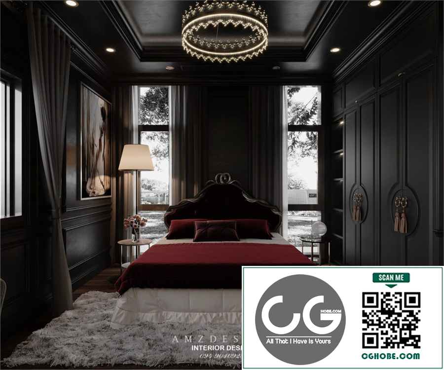 Download Free 3D BedRoom Interior Model by Tran Ha Vy