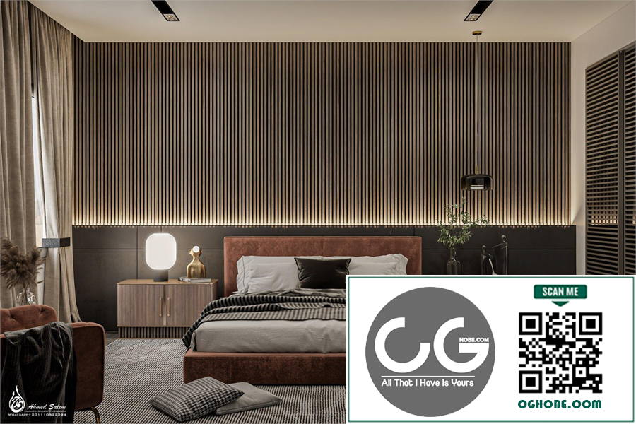 Free 3D Interior Bedroom Model Download