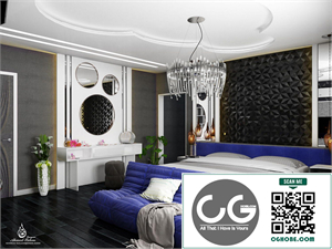 Free 3D Interior Bedroom Model Download By Ahmed Salim