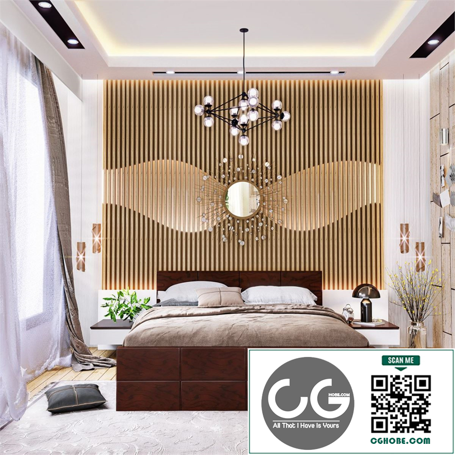  Download Free 3D Interior Bedroom Model