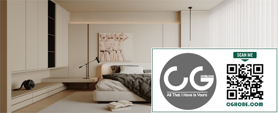 Download Free 3Ds Max Bedroom Interior Model