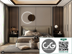 3D Bedroom Interior Model Download By Huy Hieu Lee