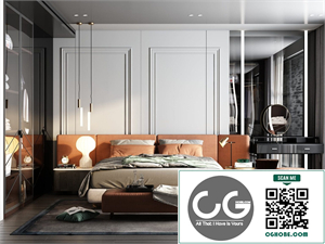 3D Bedroom Interior Model Download By Huy Hieu Lee