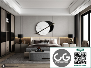  3D Bedroom Interior Model Download By Huy Hieu Lee