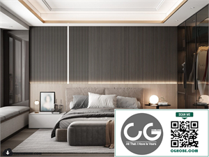 3D Bedroom Interior Model Download By Huy Hieu Lee