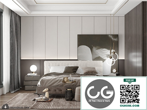 3D Bedroom Interior Model Download By Huy Hieu Lee