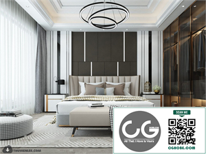 3D Bedroom Interior Model Download By Huy Hieu Lee