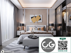 3D Bedroom Interior Model Download By Huy Hieu Lee