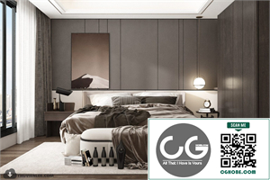 3D Bedroom Interior Model Download By Huy Hieu Lee
