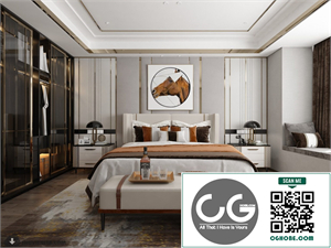 3D Bedroom Interior Model Download By Huy Hieu Lee