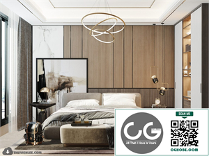 3D Bedroom Interior Model Download By Huy Hieu Lee