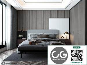 3D Bedroom Interior Model Download By Huy Hieu Lee