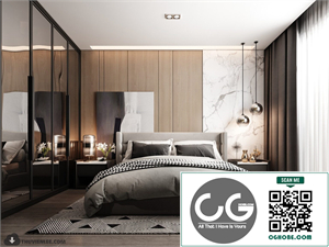 3D Bedroom Interior Model Download By Huy Hieu Lee