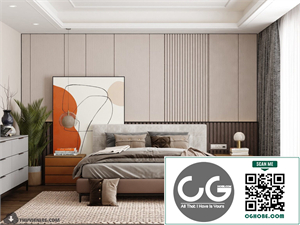 3D Bedroom Interior Model Download By Huy Hieu Lee