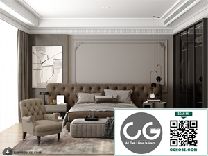 3D Bedroom Interior Model Download By Huy Hieu Lee