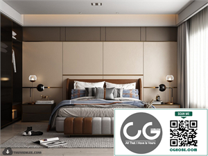 3D Bedroom Interior Model Download By Huy Hieu Lee