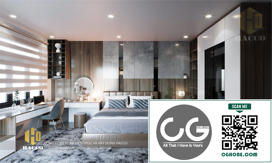 3D Bedroom Interior Model Download By Trong Khoa