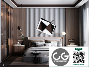 3D Bedroom Interior Model Download By Huy Hieu Lee