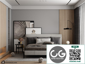 3D Bedroom Interior Model Download By Huy Hieu Lee