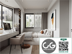 3D Bedroom Interior Model Download By Le Trung Thien