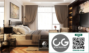Free 3D Bedroom Interior Model Download by Nguyen Van Dung